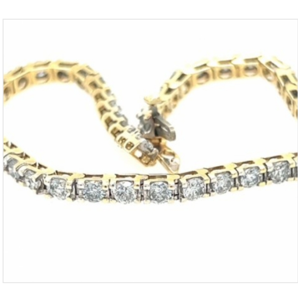 14K 5.50 Carats DIAMONDS 8" Truly Gorgeous Luxury - Picture 4 of 7